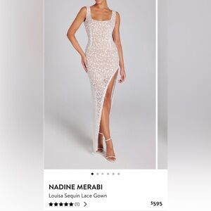 Nadine Merabi Louisa Sequin Gown